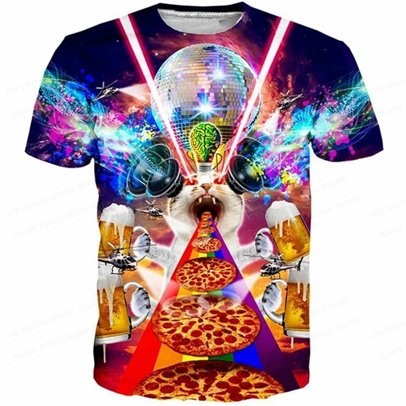 3D Printing In Food - 3D Printed Funny Cat T Shirt