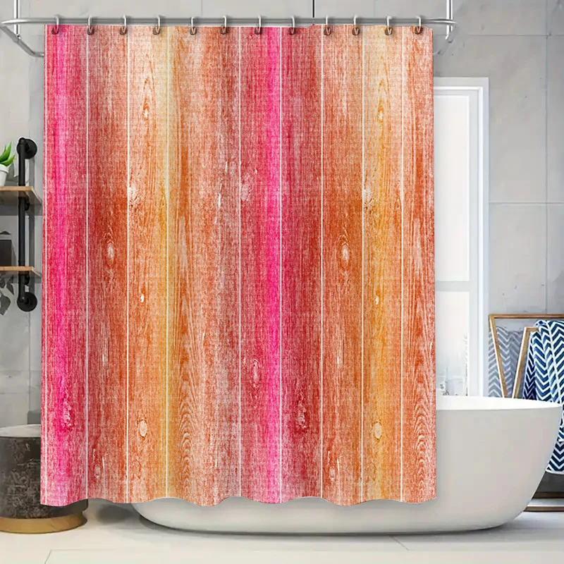 3D Printing Aliexpress - Wood Grain Shower Curtain 3D Printed
