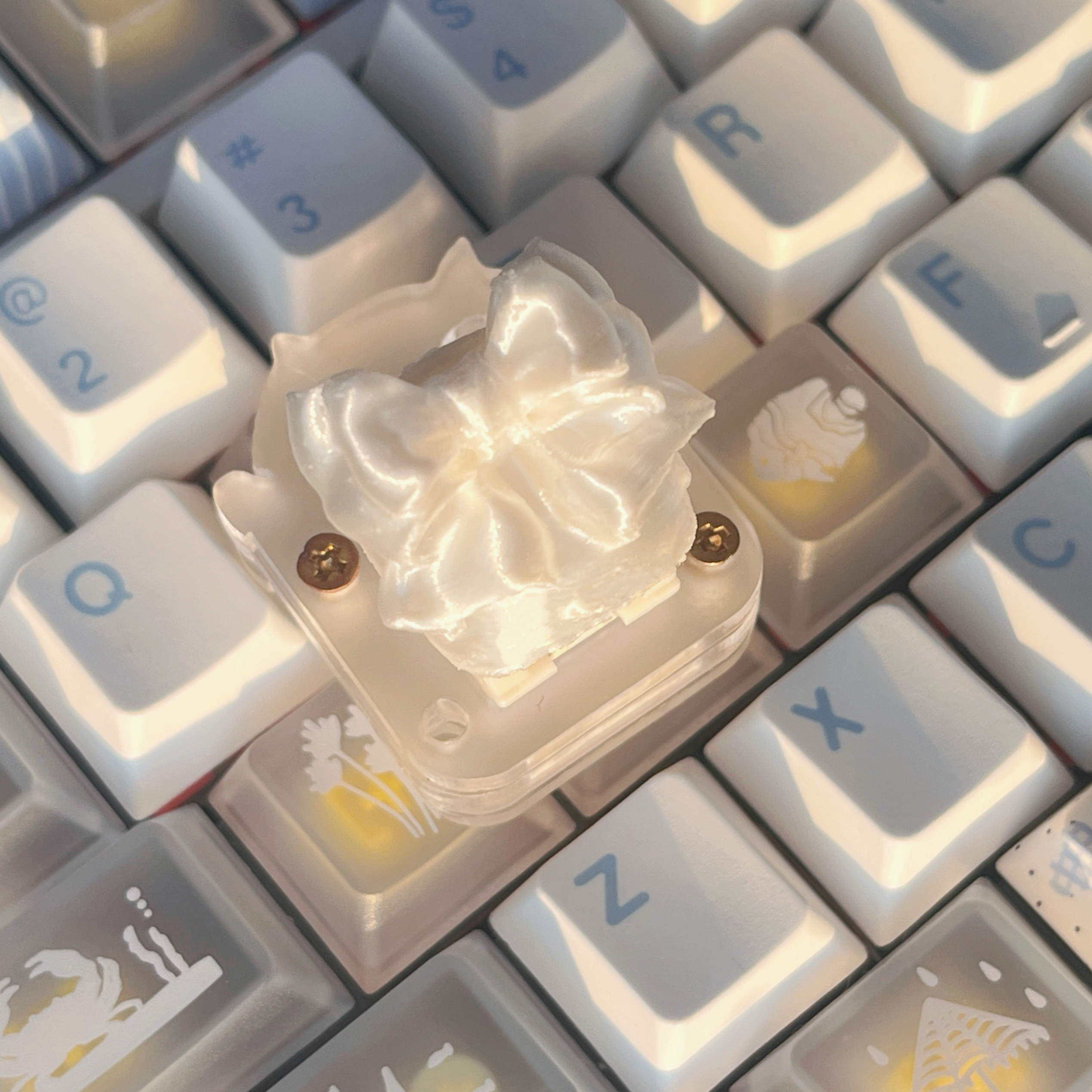 3D Printing Keycaps - Silk Bow Themed Point Keycap 3D