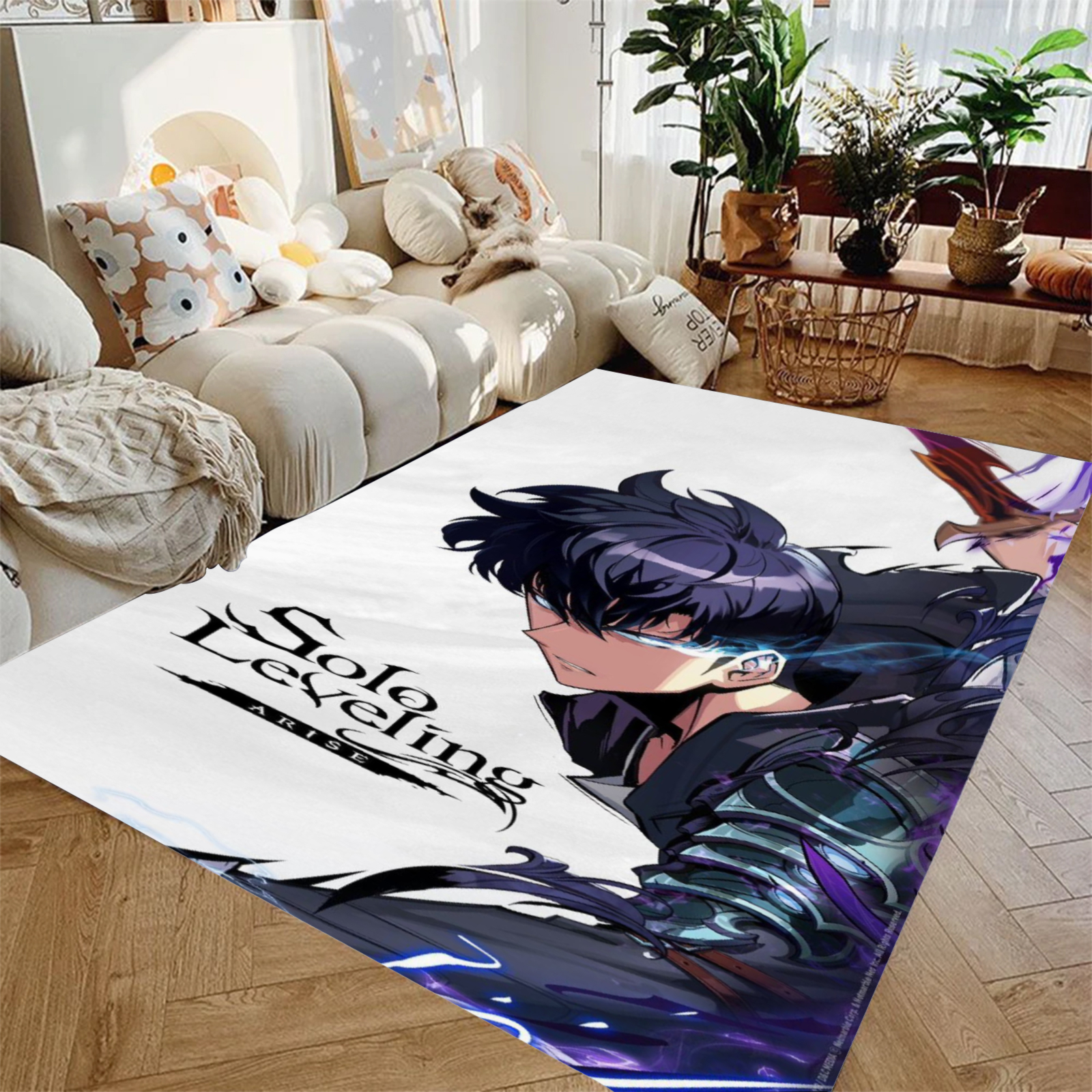 S-Solo L-Leveling Rug Anime 3D - 3D Printing Solo ulasan dan harga