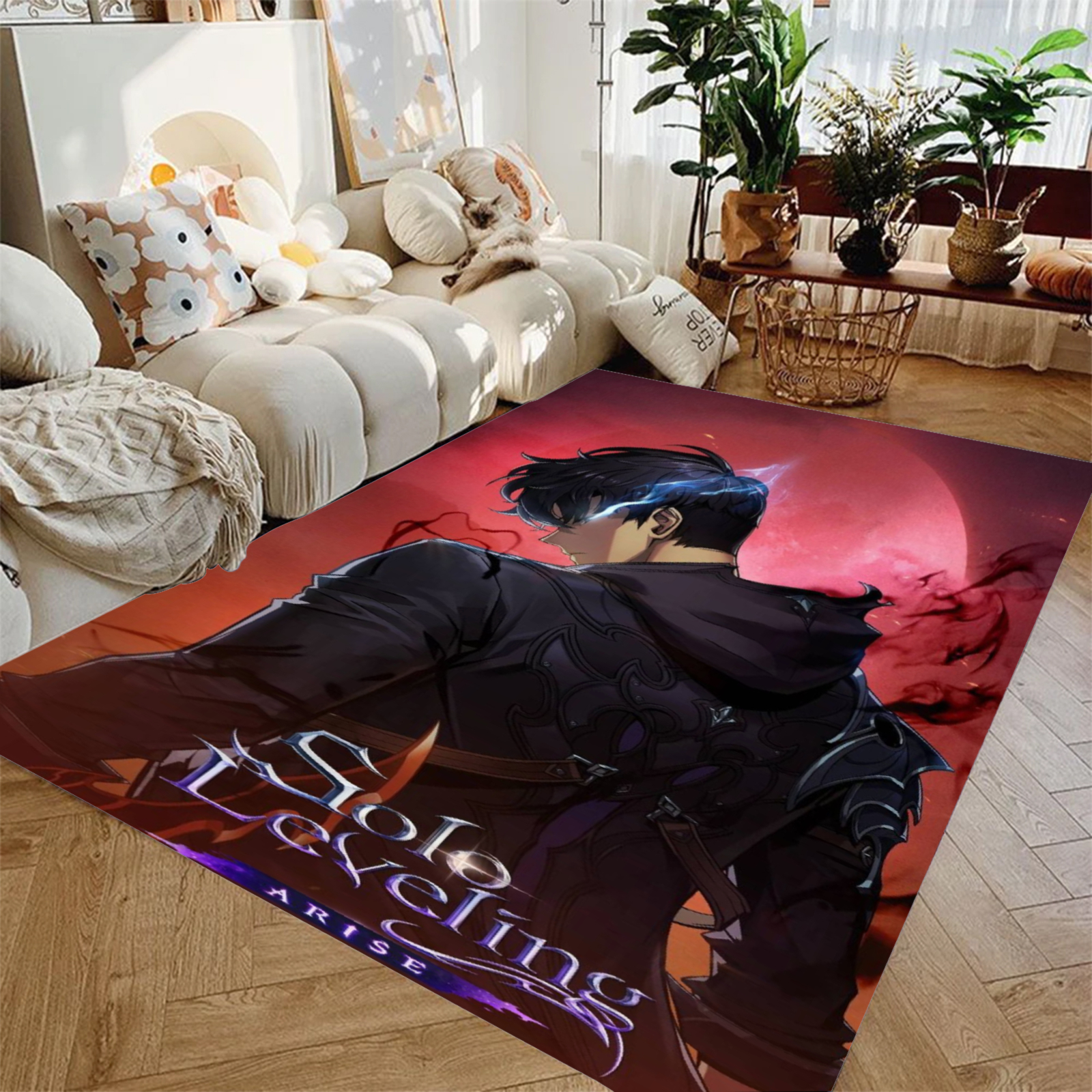 S-Solo L-Leveling Rug Anime 3D - 3D Printing Solo ulasan dan harga