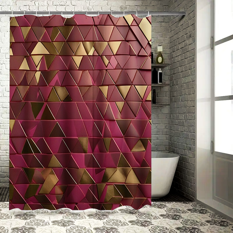 Luxury 3D Triangle Shower Curt - 3D Printing Aliexpress ulasan dan harga