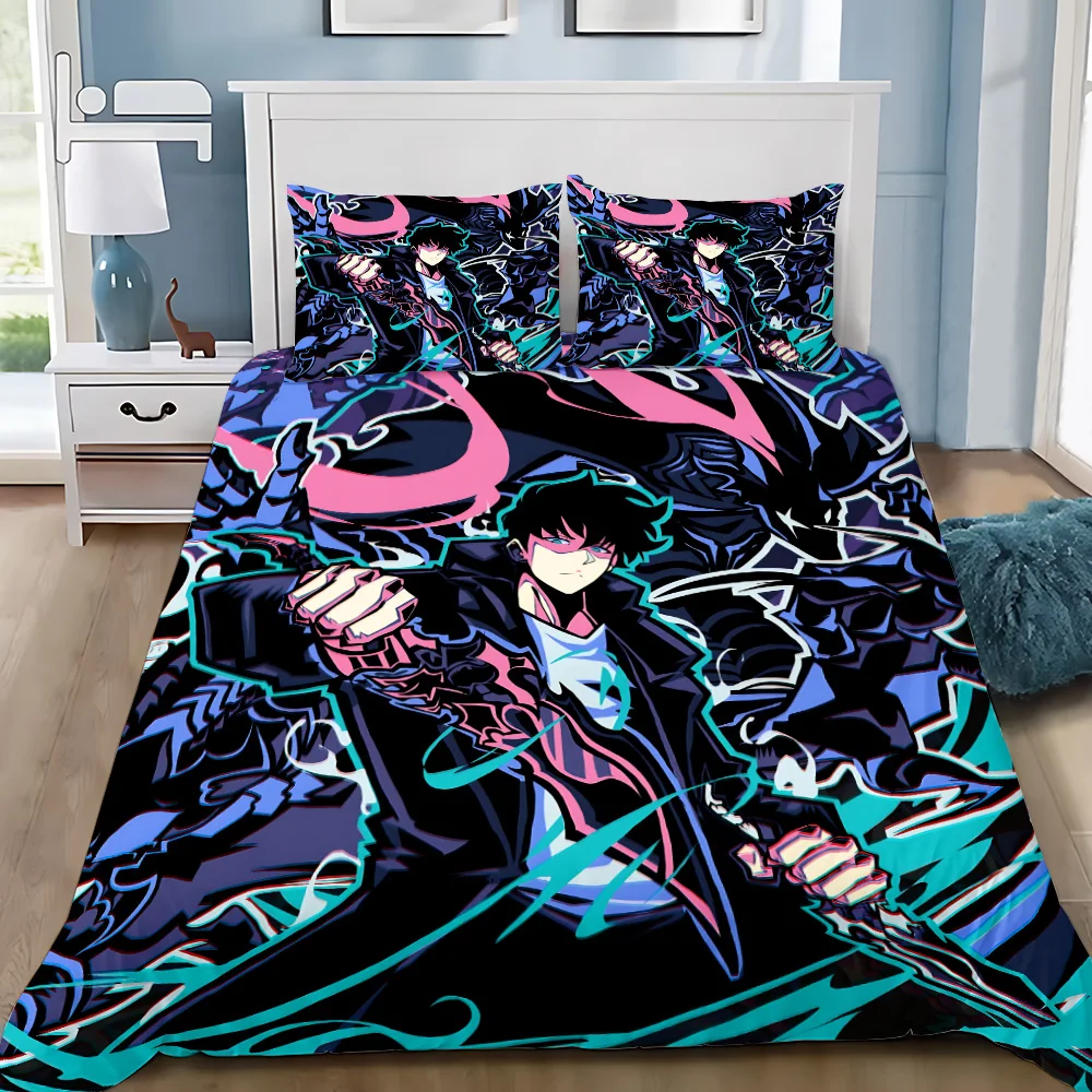 Anime Solo Leveling Bedding Se - 3D Printing Solo ulasan dan harga