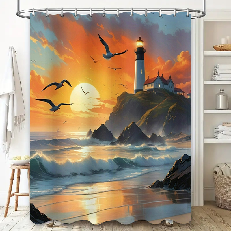 Sunset Ocean Lighthouse Seagul - 3D Printing Aliexpress ulasan dan harga