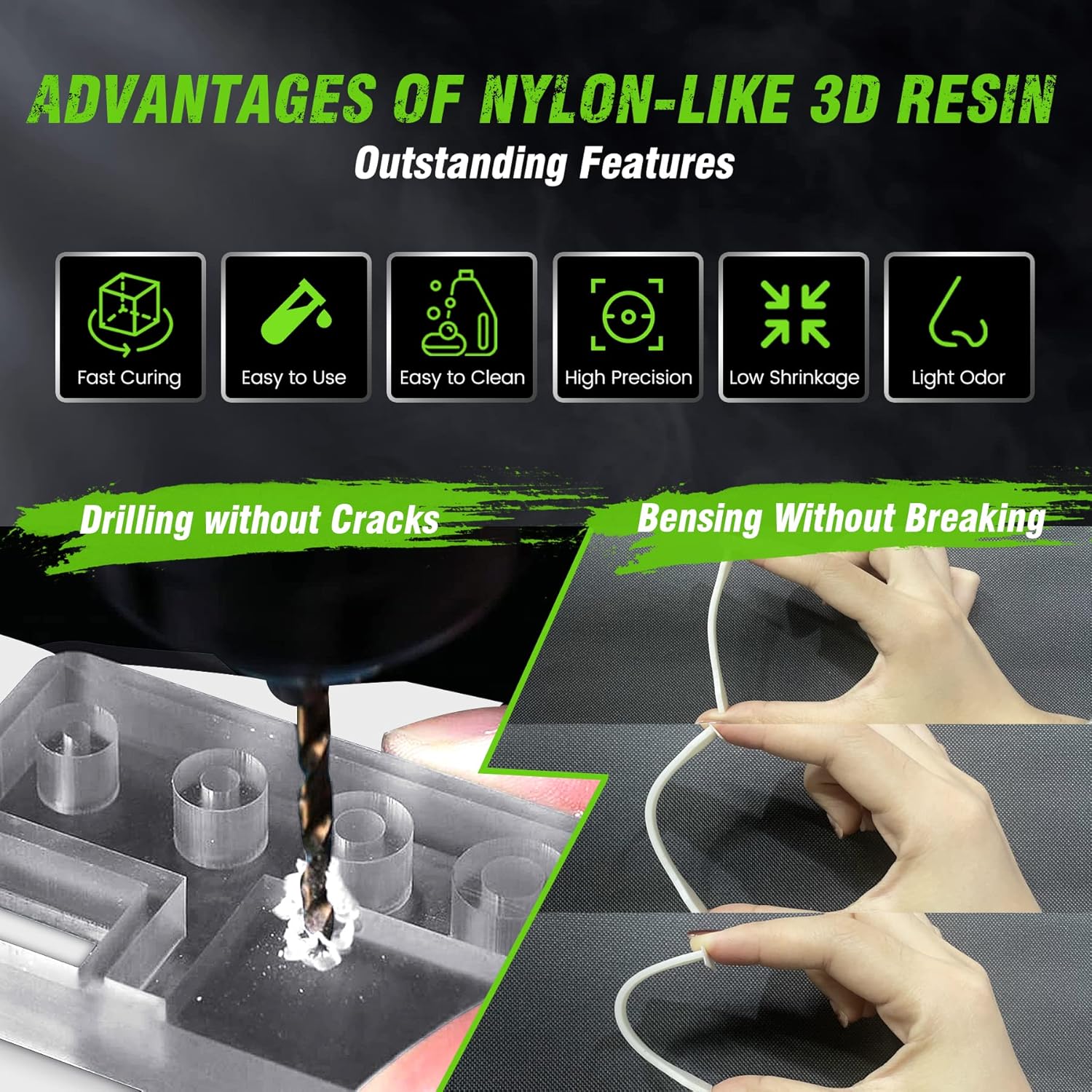 SUNLU 1KG Nylon-Like/Toughness - 3D Printing Sla ulasan dan harga