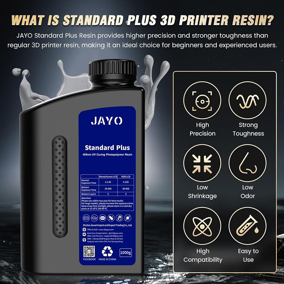 JAYO 3D Resin ABS Like/Like PA - 3D Printing Vinyl ulasan dan harga