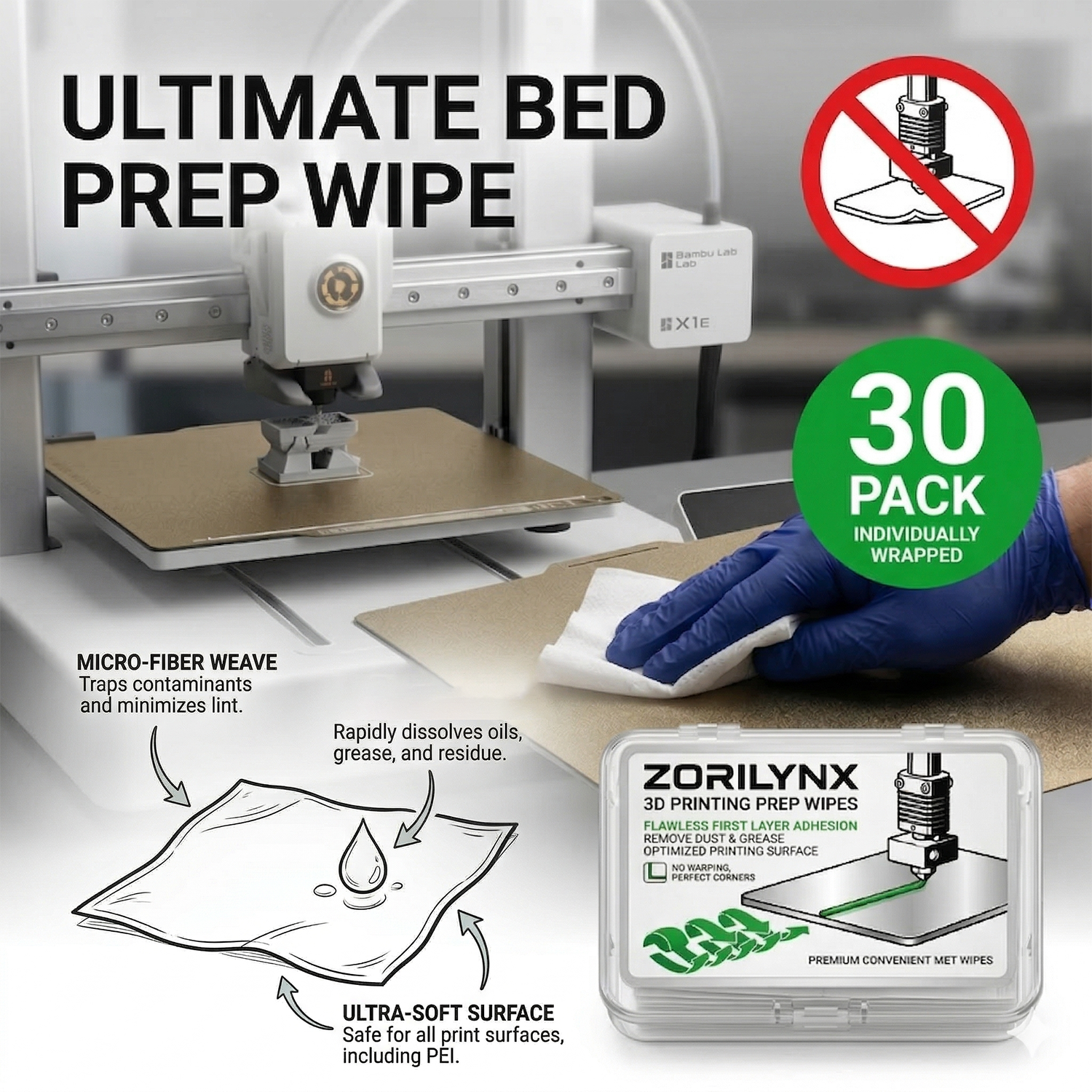 3D Printer Bed Cleaning Wipes  - 3D Printer Bed Spring ulasan dan harga