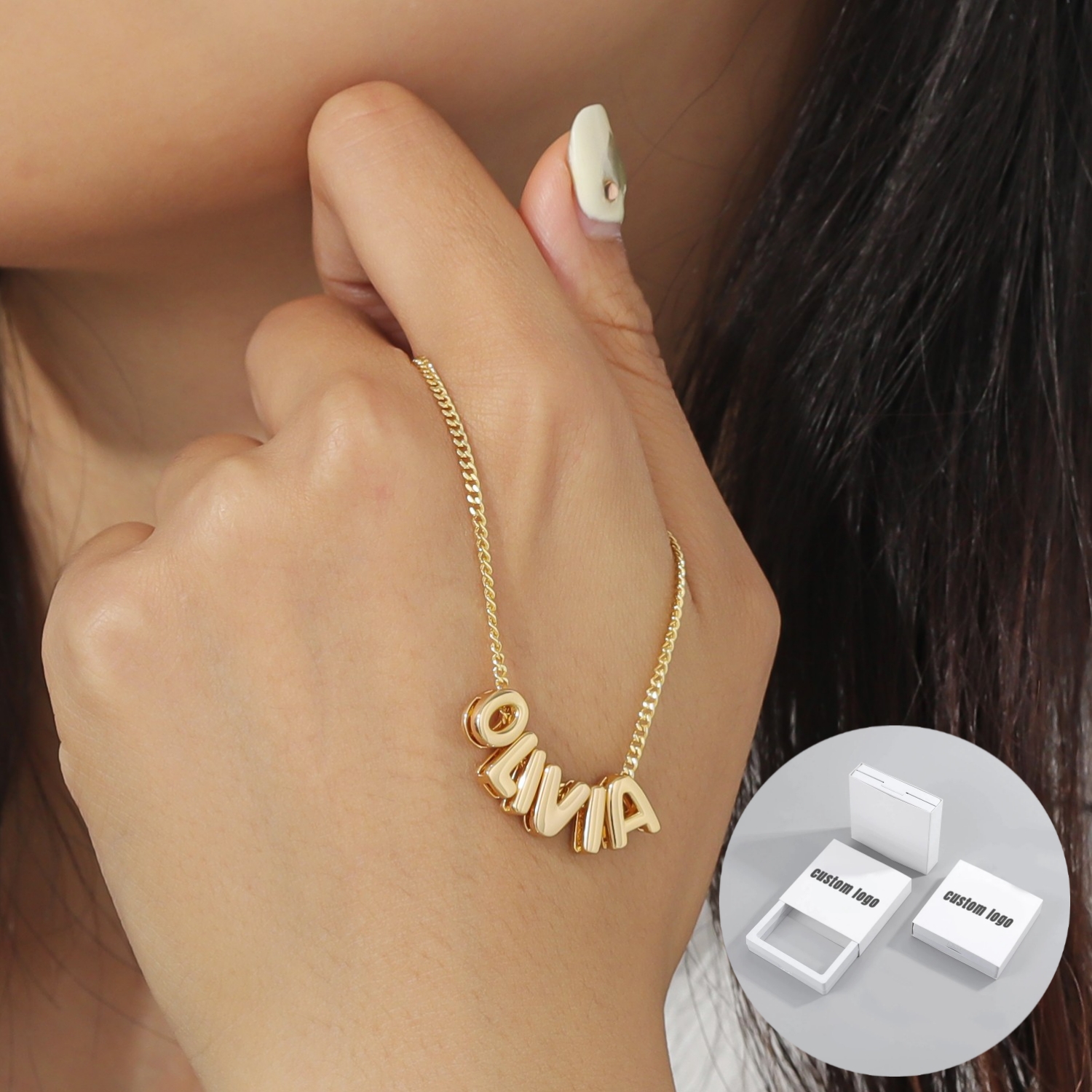 MYDIY Personalized Puff Name N - 3D Printing Jewelry ulasan dan harga