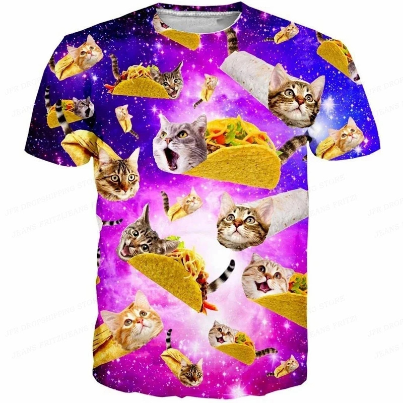 3D Printed Funny Cat T Shirt F - 3D Printing In Food ulasan dan harga