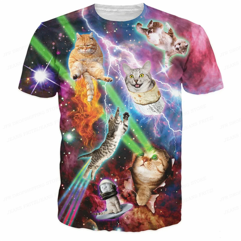 3D Printed Funny Cat T Shirt F - 3D Printing In Food ulasan dan harga