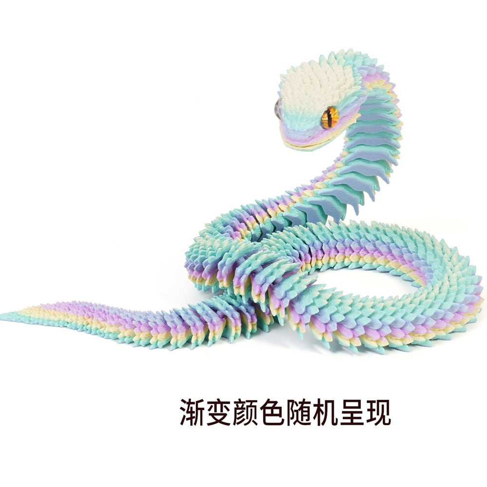 Realistic 3D Printed Snake Toy - 3D Printing Pla ulasan dan harga