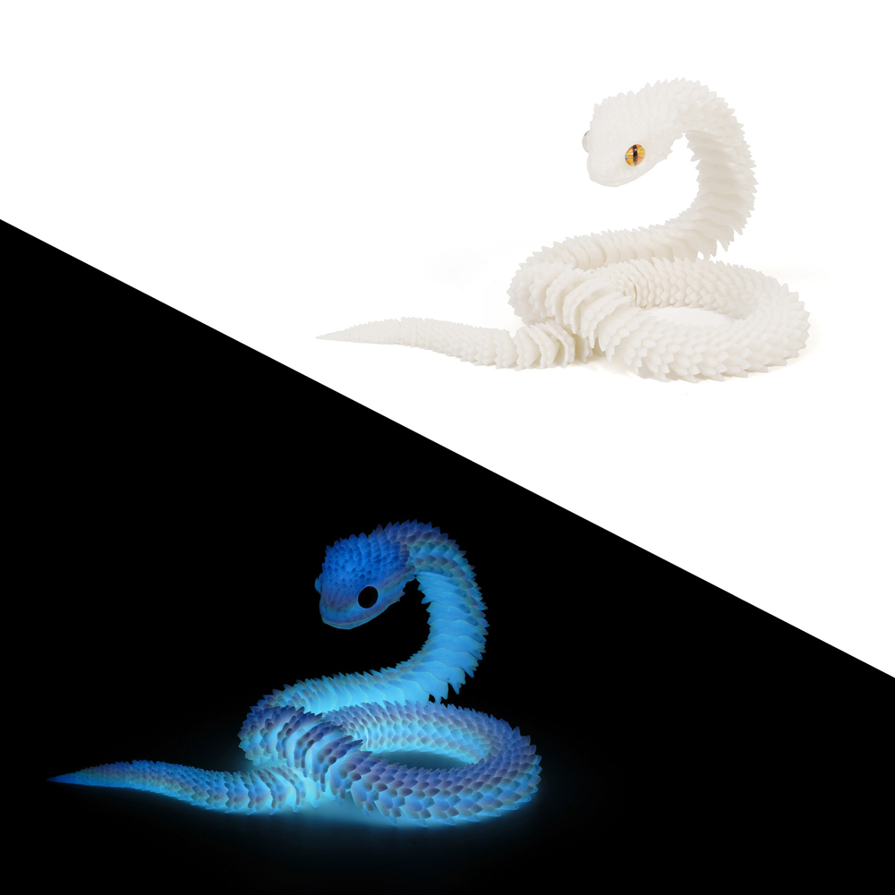 Realistic 3D Printed Snake Toy - 3D Printing Pla ulasan dan harga
