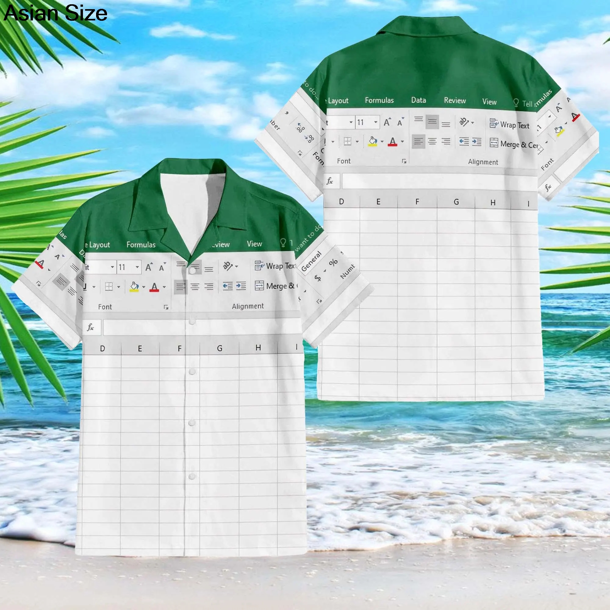 Excel Hawaiian Shirt Men's Fas - 3D Printing Design Software ulasan dan harga