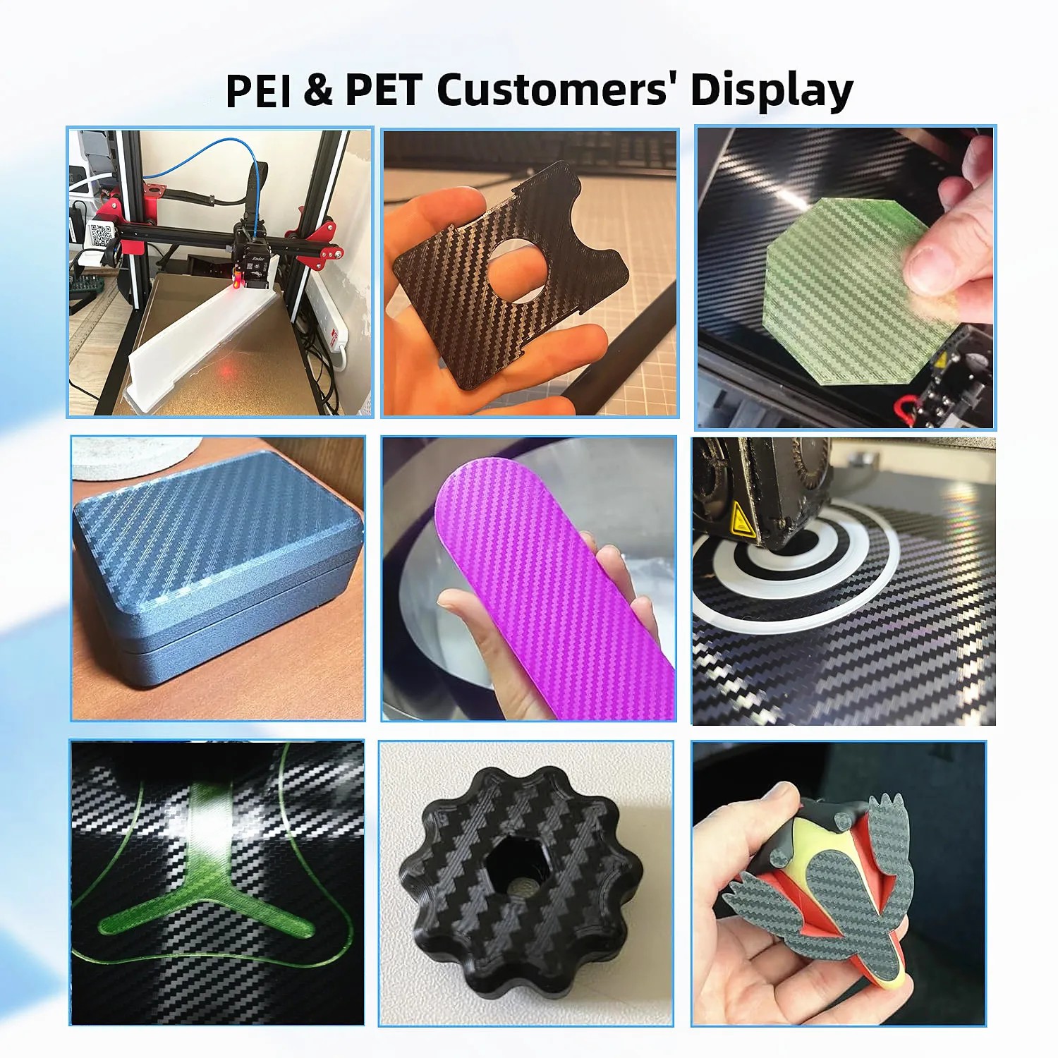 Double Side PET+PEI Spring Ste - 3D Printer Bed Spring ulasan dan harga