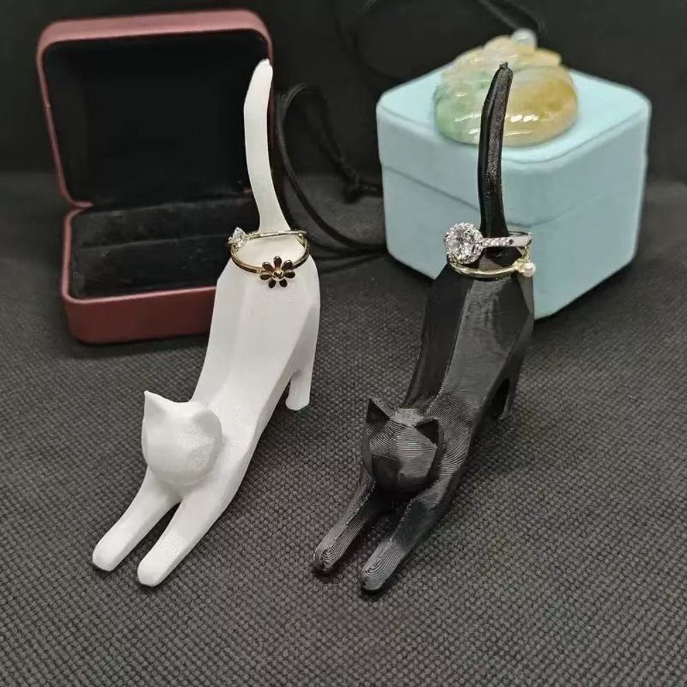 Mini Kitten Ring Storage Rack  - 3D Printing Jewelry ulasan dan harga