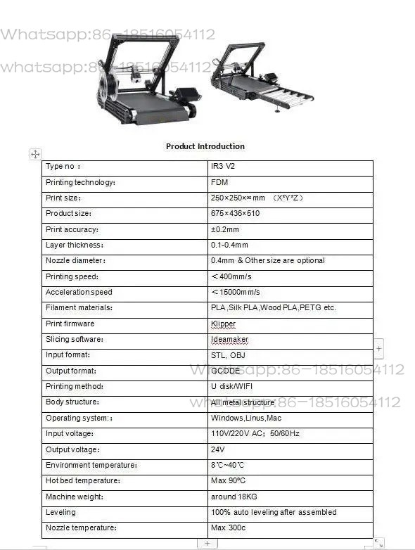 Steel Conveyor Belt 250×250×∞m - 3D Printing Klipper ulasan dan harga