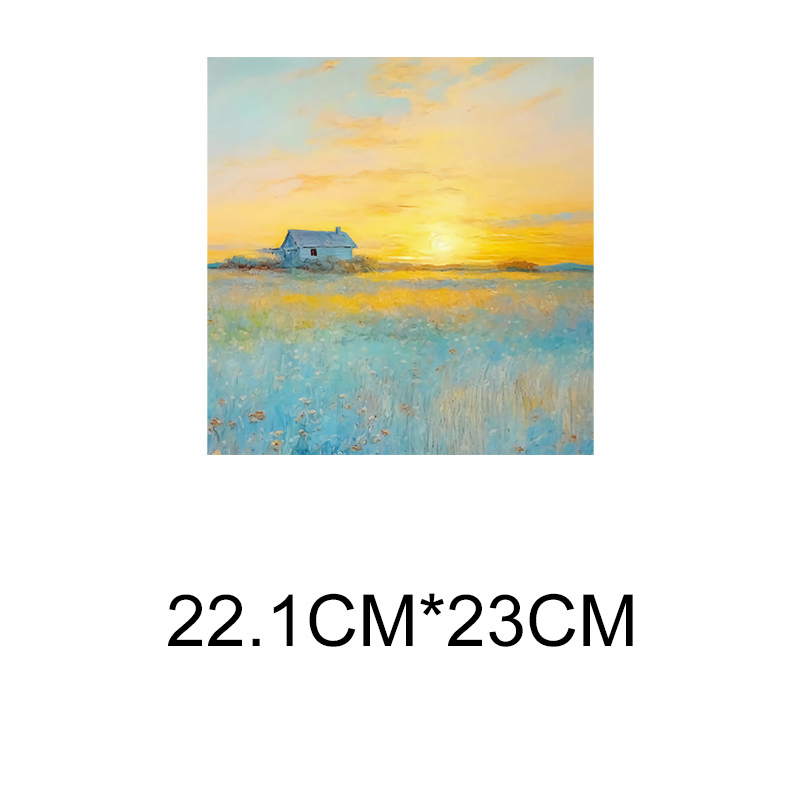Oil painting landscape heat tr - 3D Printing Vinyl ulasan dan harga