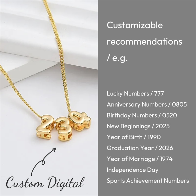 Personalized 3D Bubble Letter  - 3D Printing Jewelry ulasan dan harga
