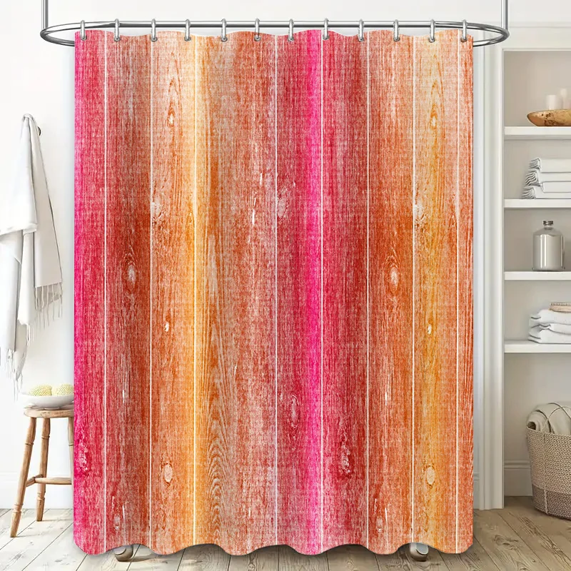 Wood Grain Shower Curtain 3D P - 3D Printing Aliexpress ulasan dan harga