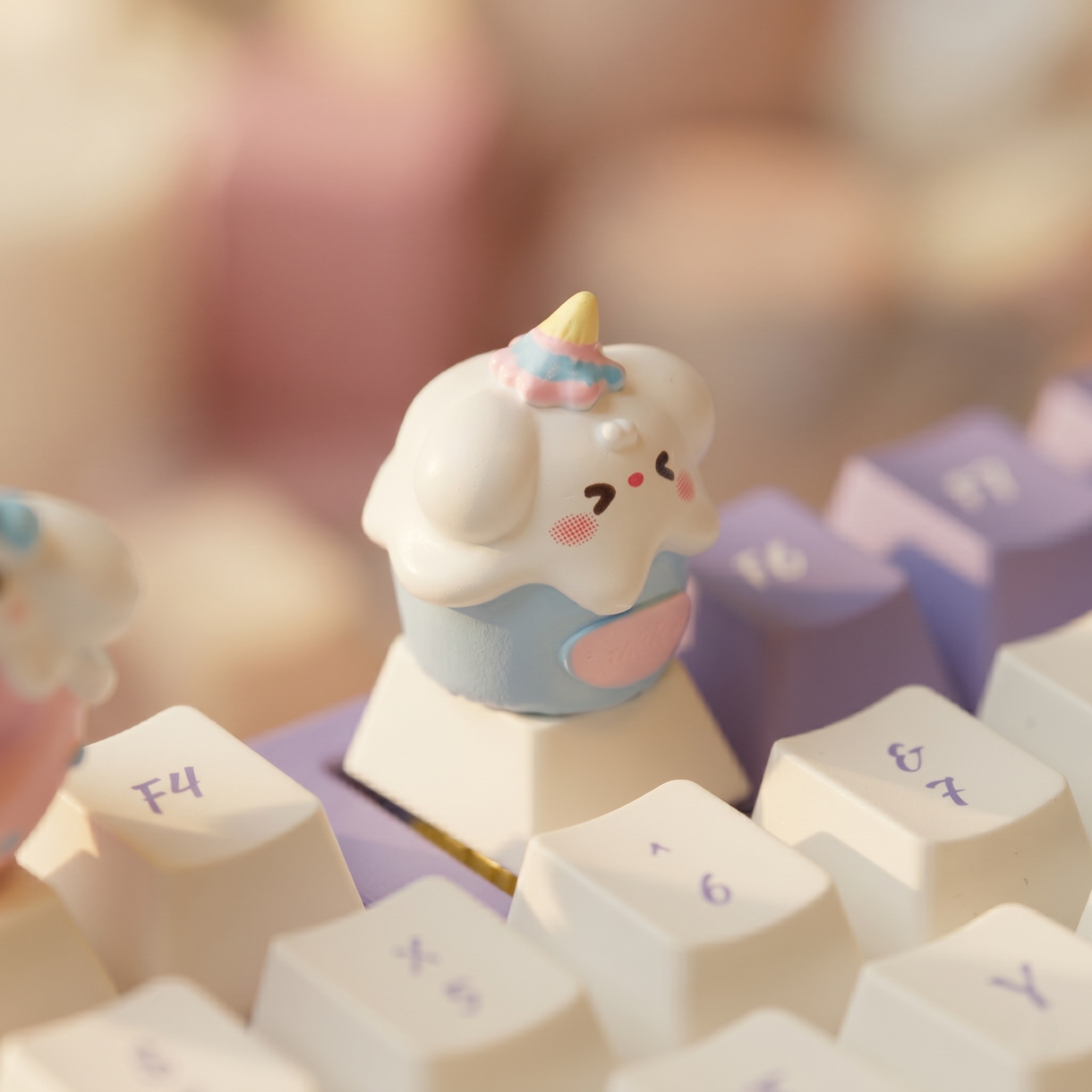 Cute Cake Keycaps Set INS Styl - 3D Printing Keycaps ulasan dan harga
