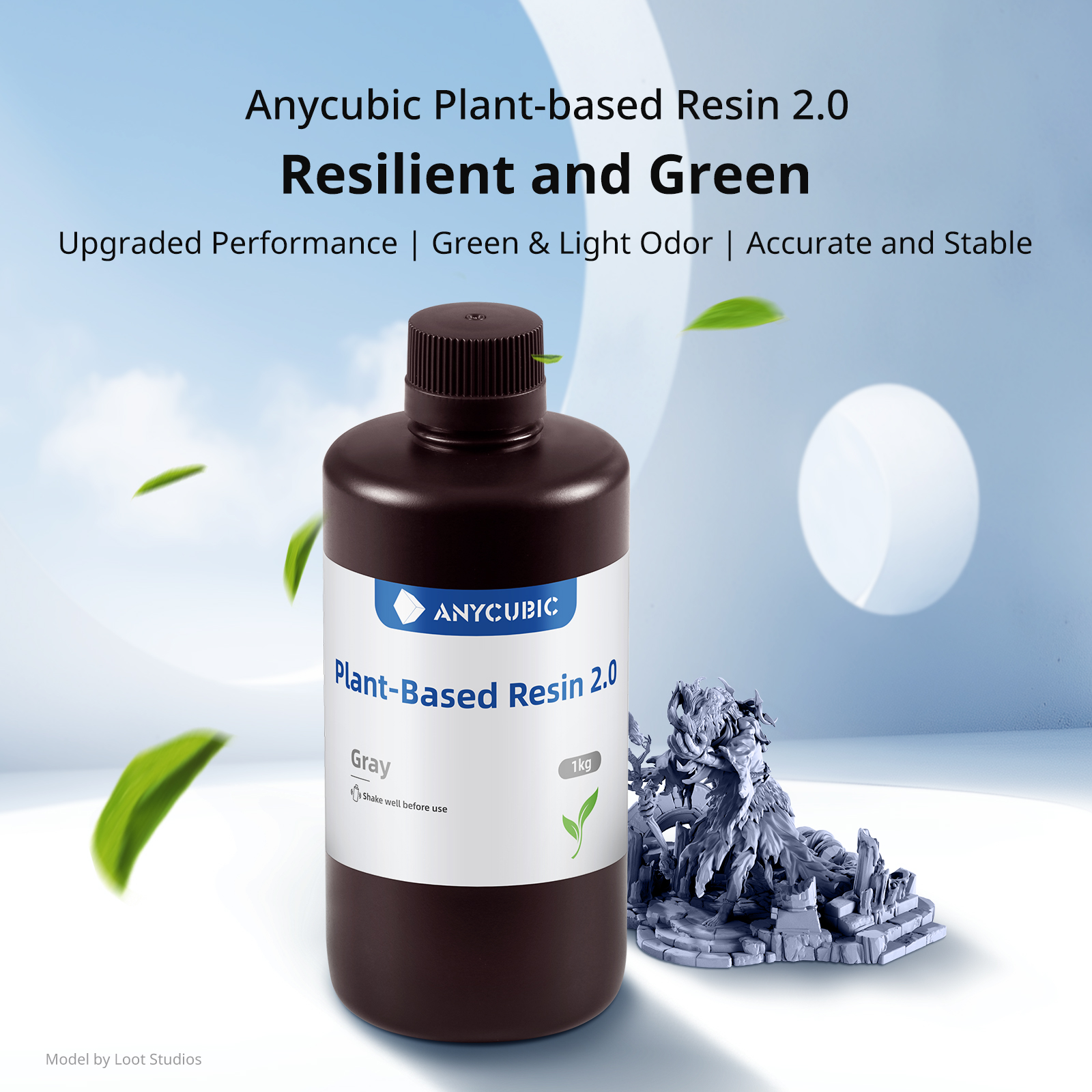 NEWEST ANYCUBIC ECO UV Resin 2 - 3D Printing Vinyl ulasan dan harga