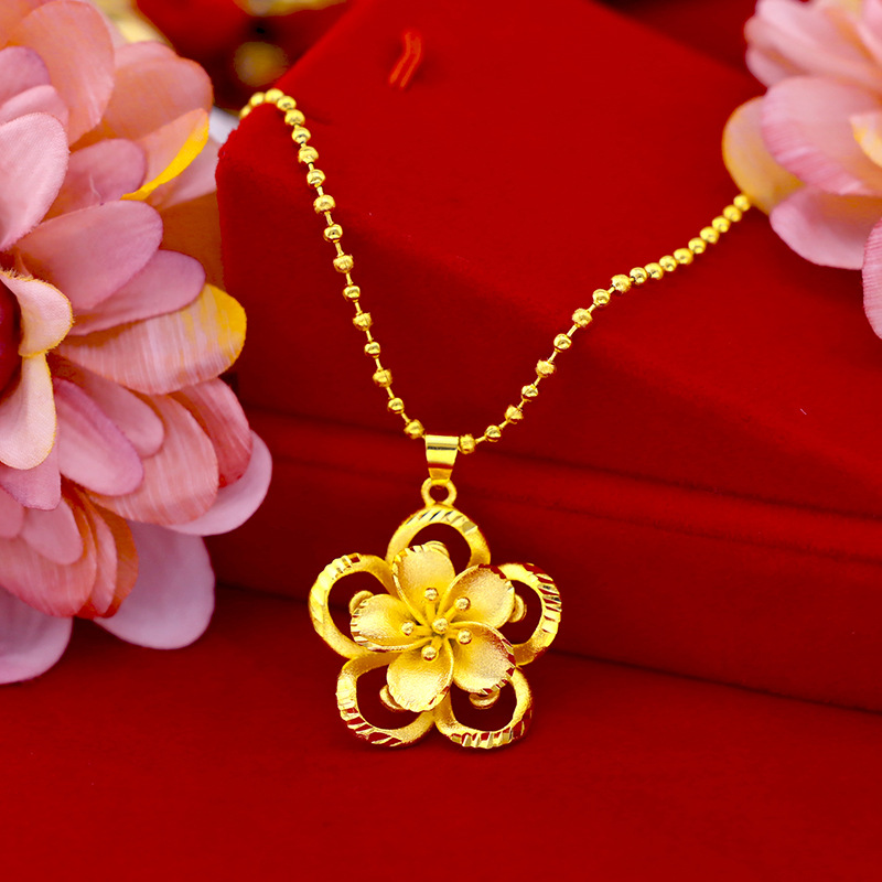 999 Pure Gold Sunflower Pendan - 3D Printing Jewelry ulasan dan harga