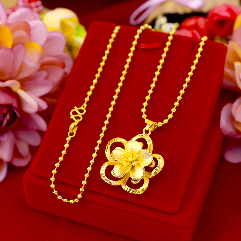 999 Pure Gold Sunflower Pendan - 3D Printing Jewelry ulasan dan harga