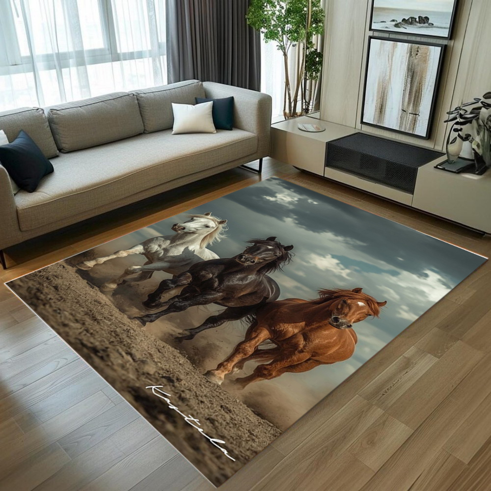 Galloping Horses Area Rug 3D R - 3D Printing Tablet ulasan dan harga