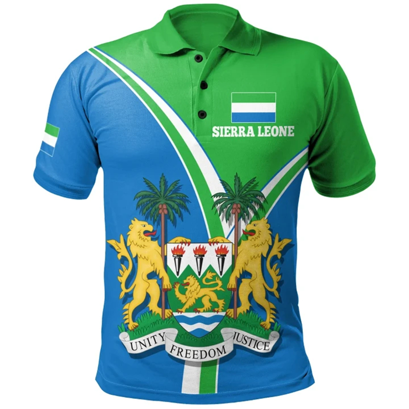 Sierra Leone Flag Map 3D Print - 3D Printing Sla ulasan dan harga