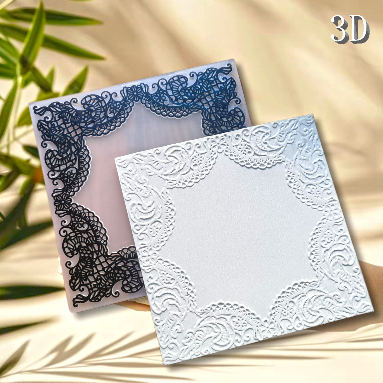 Square European silk frame 3D  - 3D Printing Sla ulasan dan harga