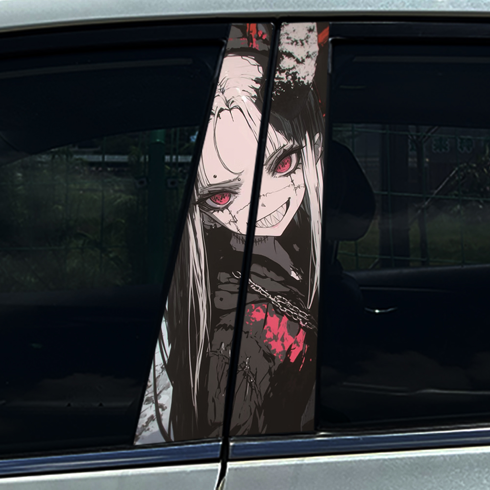 2PCS Demon Anime Girl Print Ca - 3D Printing Vinyl ulasan dan harga
