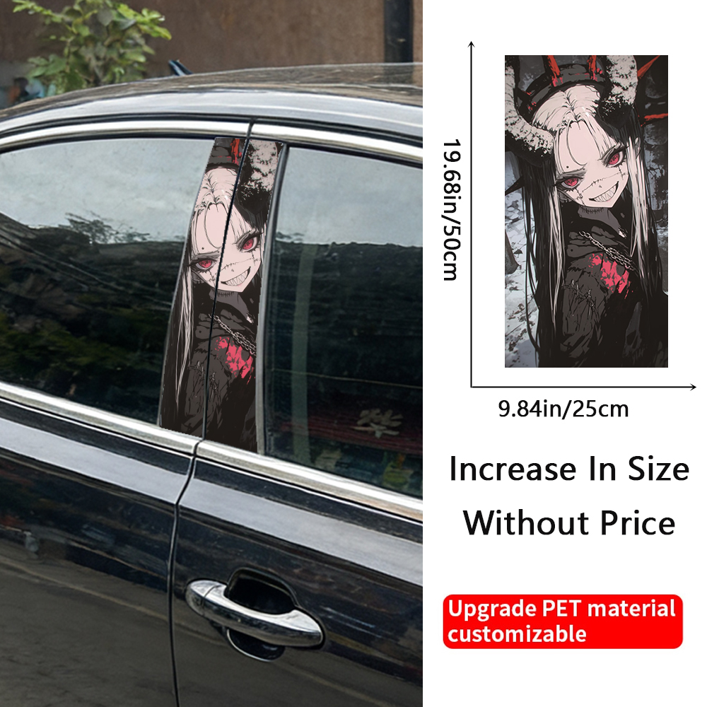 2PCS Demon Anime Girl Print Ca - 3D Printing Vinyl ulasan dan harga