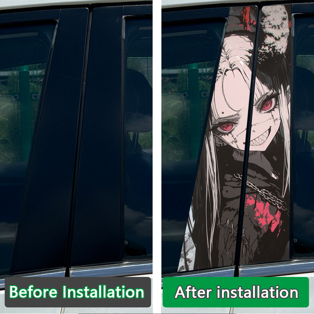 2PCS Demon Anime Girl Print Ca - 3D Printing Vinyl ulasan dan harga