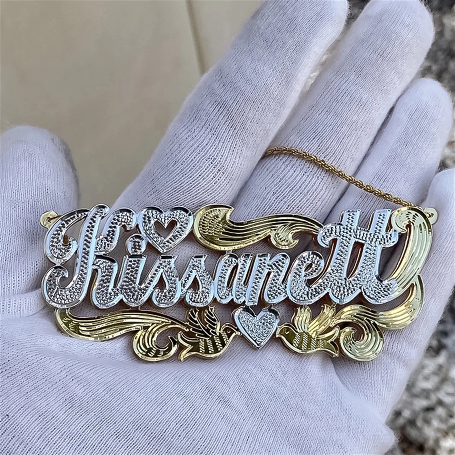 Zciti Custom Name Necklace 18K - 3D Printing Jewelry ulasan dan harga