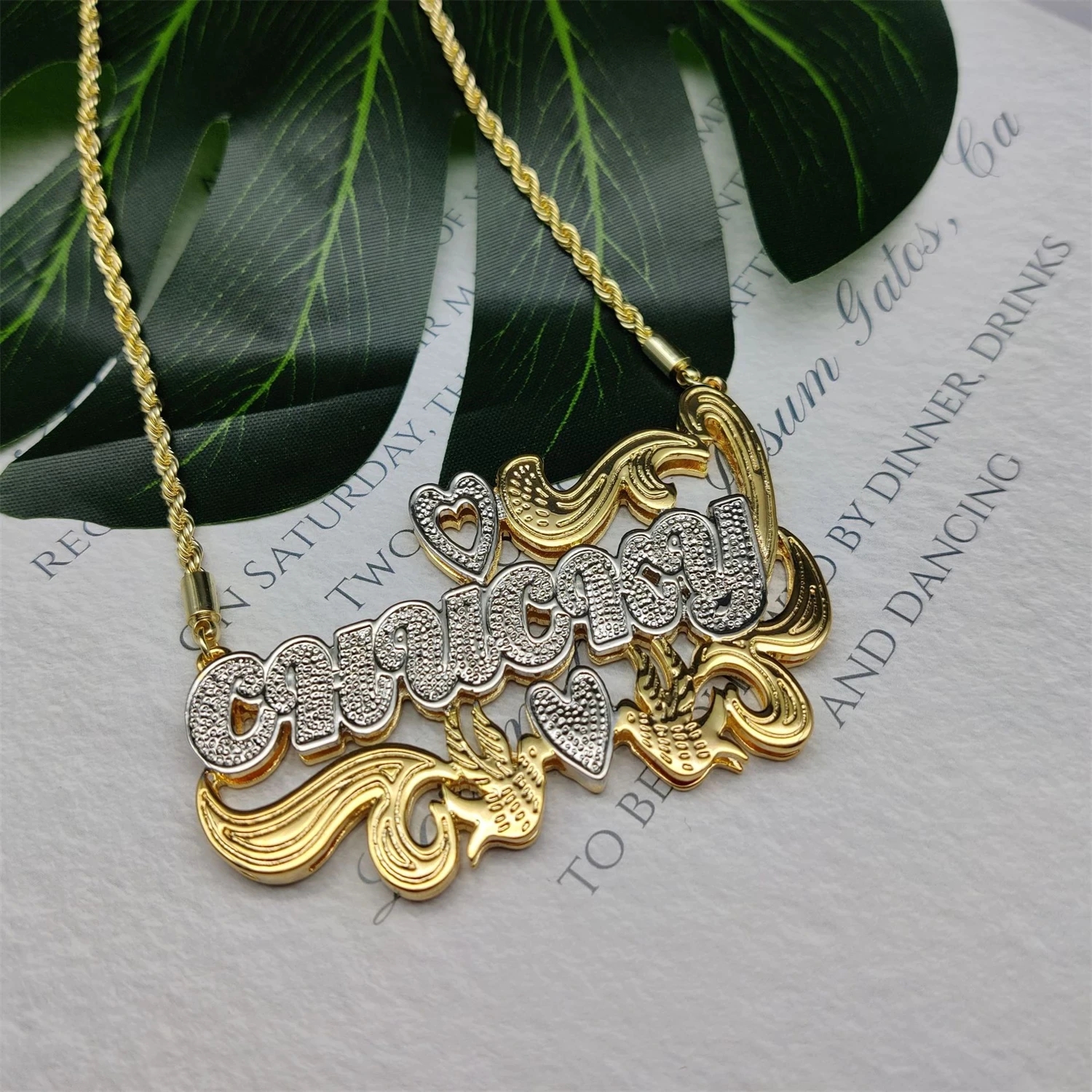 Zciti Custom Name Necklace 18K - 3D Printing Jewelry ulasan dan harga