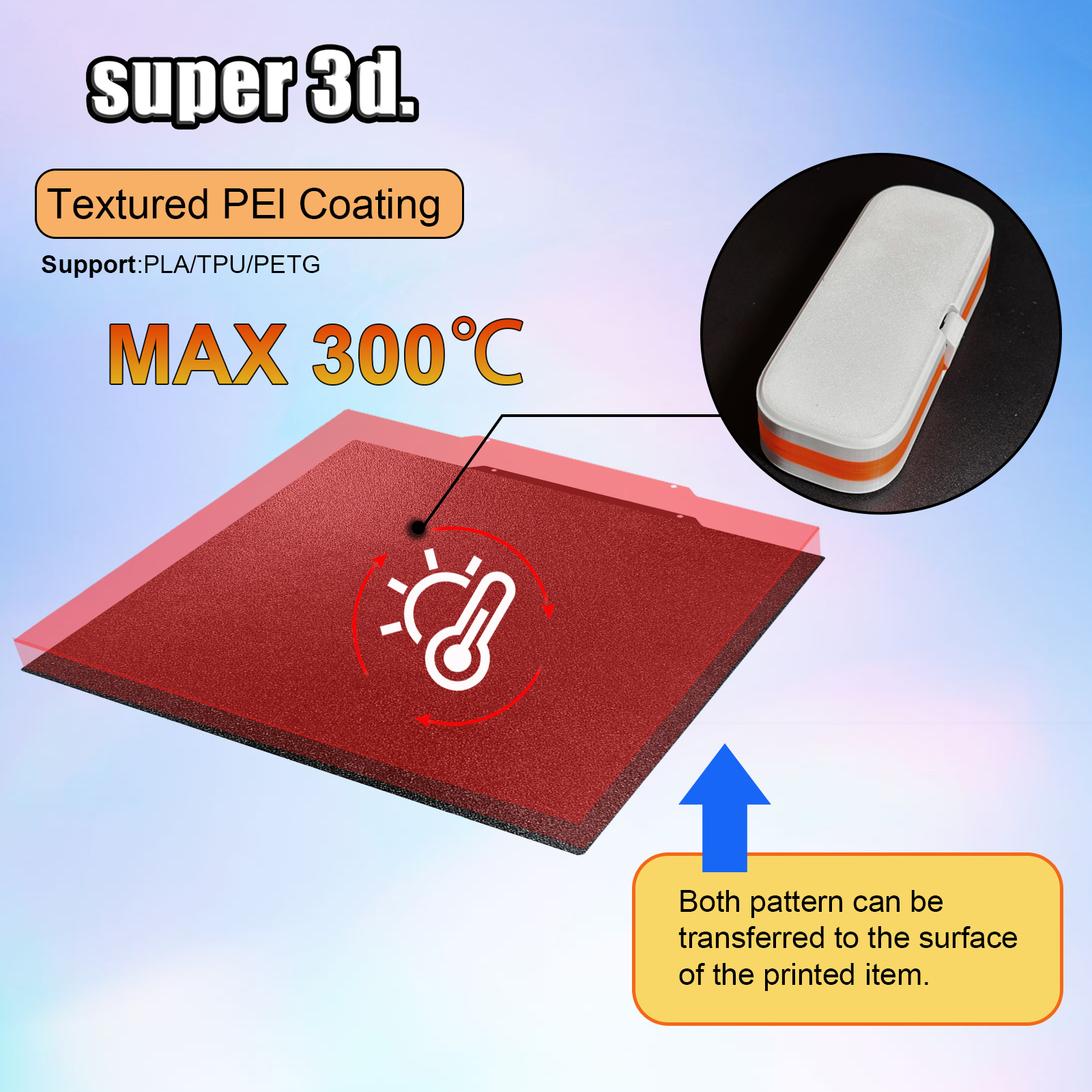 Upgrade 410*410mm Removable Sp - 3D Printer Bed Spring ulasan dan harga