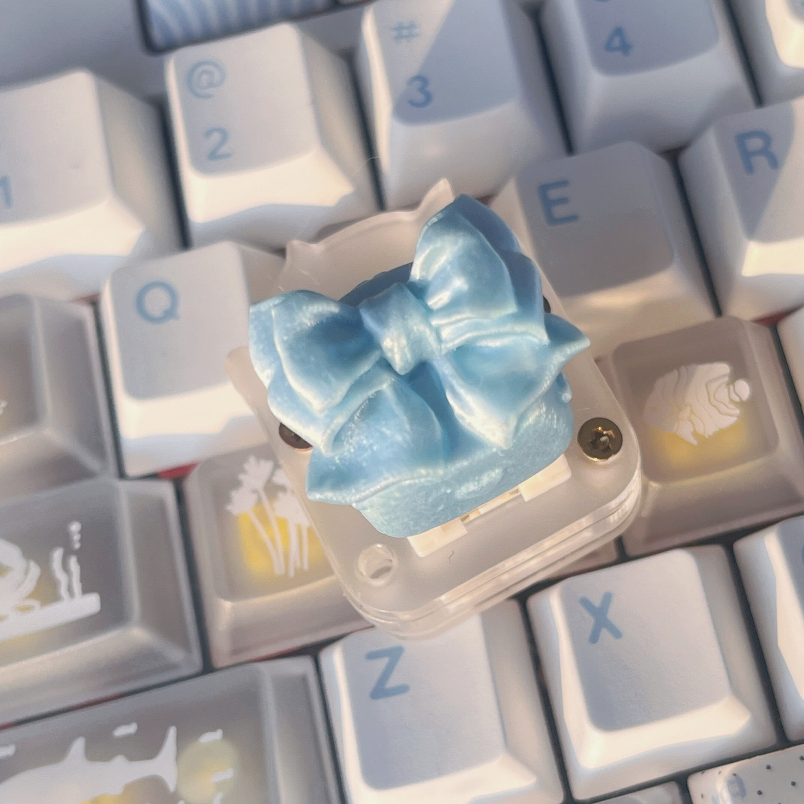 Silk Bow Themed Point Keycap 3 - 3D Printing Keycaps ulasan dan harga