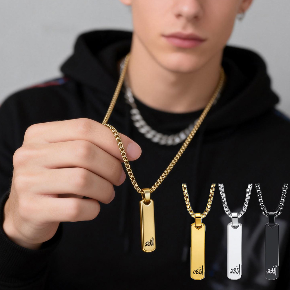 3D Bar Necklace, Cool Simple D - 3D Printing Jewelry ulasan dan harga