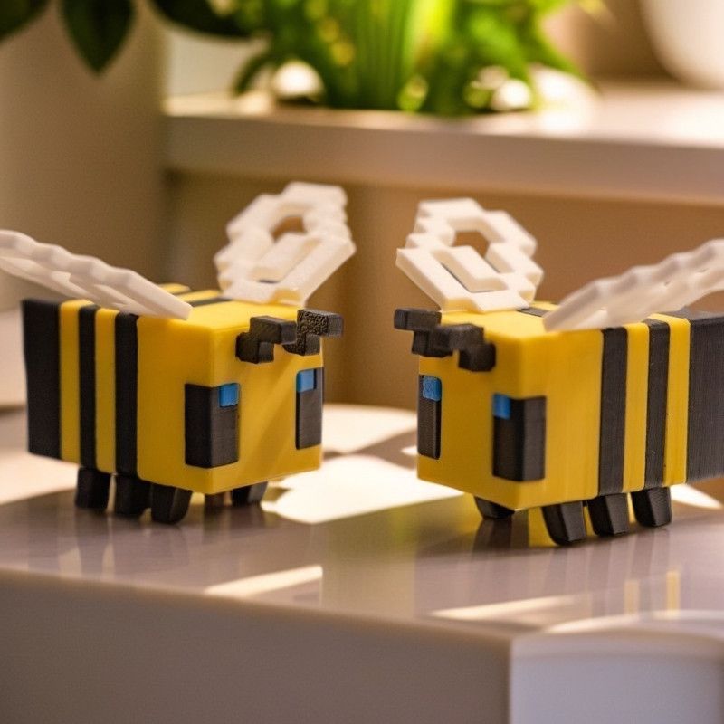 3D Printed PLA Pixel Bee Deskt - 3D Printing Pla ulasan dan harga