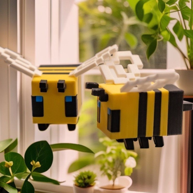 3D Printed PLA Pixel Bee Deskt - 3D Printing Pla ulasan dan harga