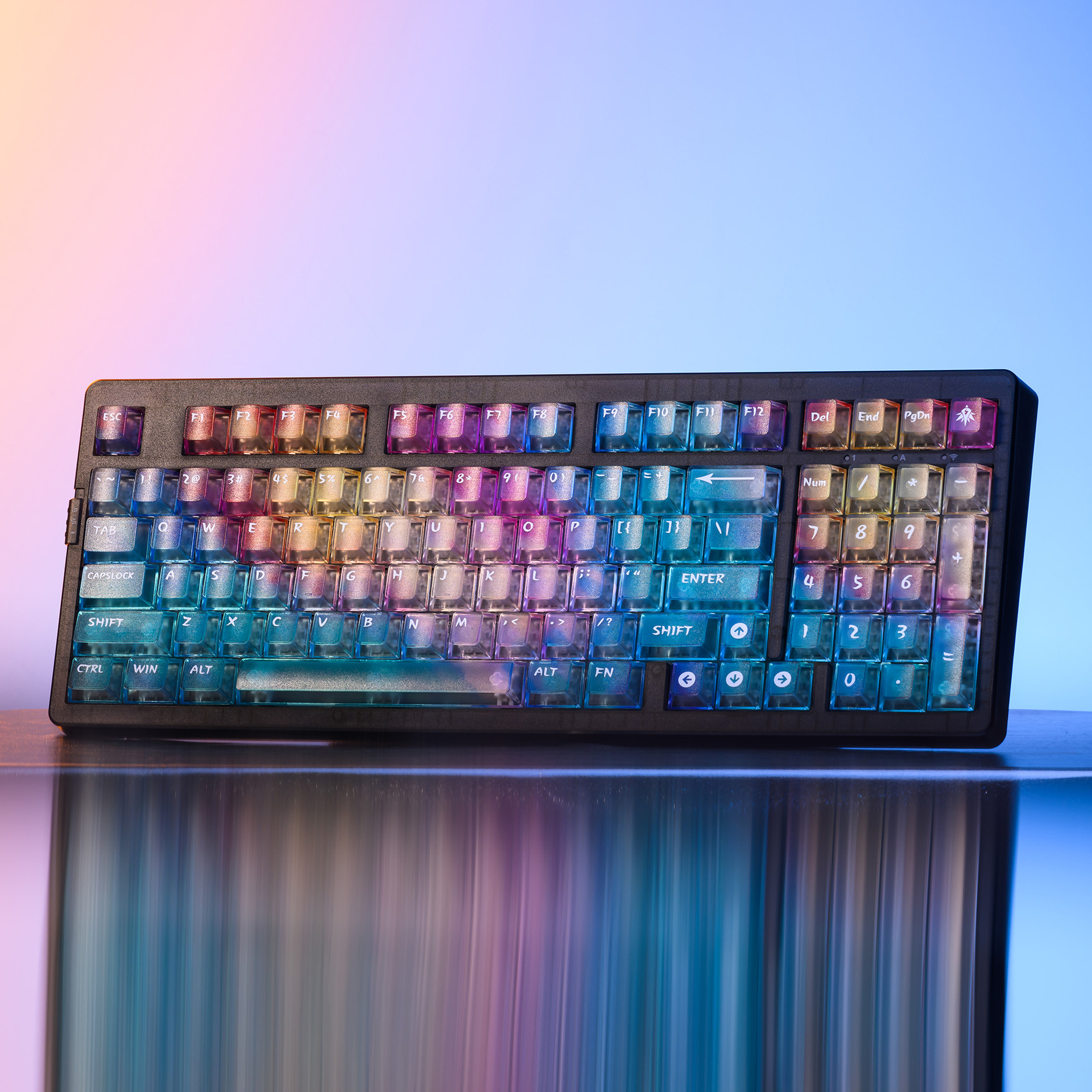 Colorful Gradient Keycaps Afte - 3D Printing Keycaps ulasan dan harga