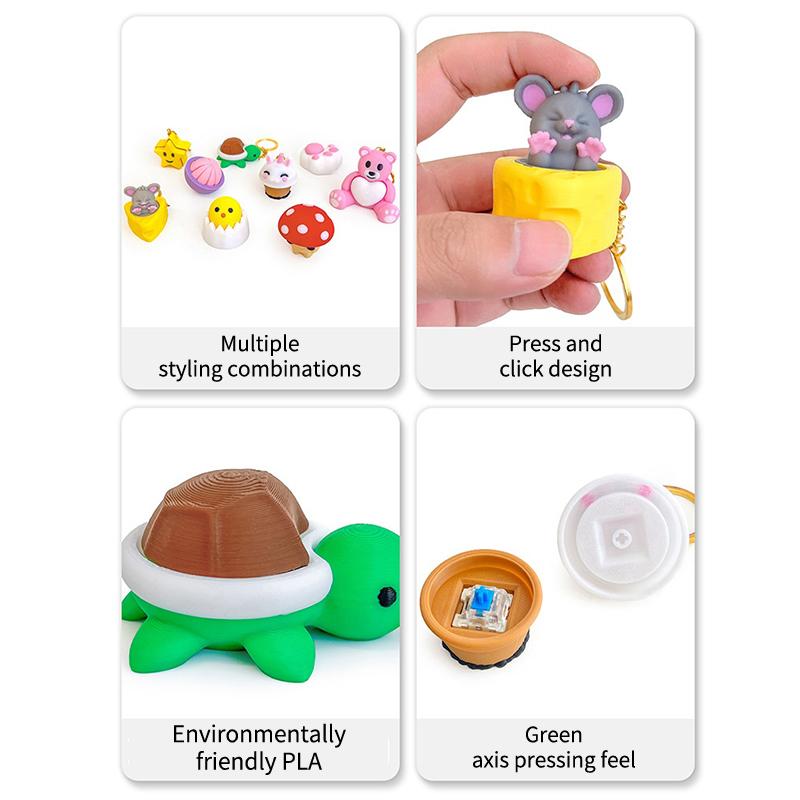 »Mushroom Turtle Keycap Press  - 3D Printing Keycaps ulasan dan harga