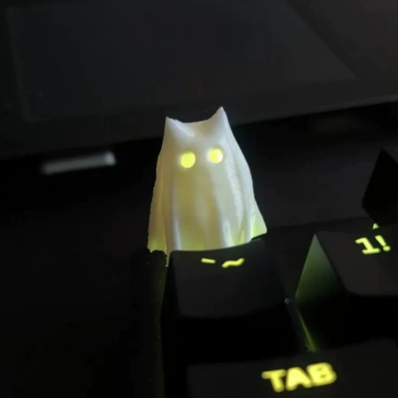 Halloween Ghost 3D Keycap For  - 3D Printing Keycaps ulasan dan harga