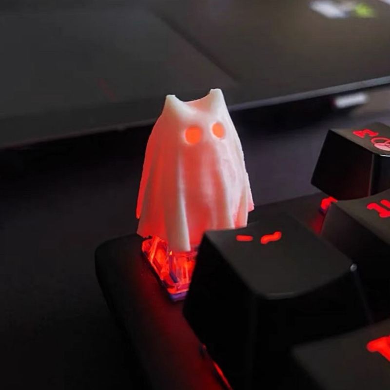 Halloween Ghost 3D Keycap For  - 3D Printing Keycaps ulasan dan harga