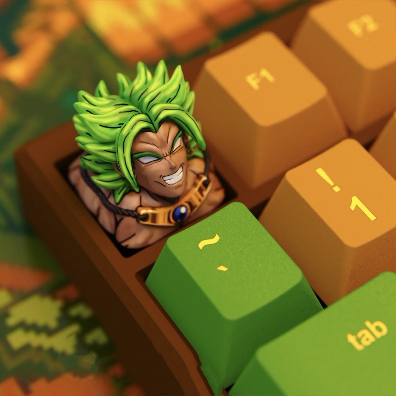 Anime Keycaps Broly Themed Mec - 3D Printing Keycaps ulasan dan harga