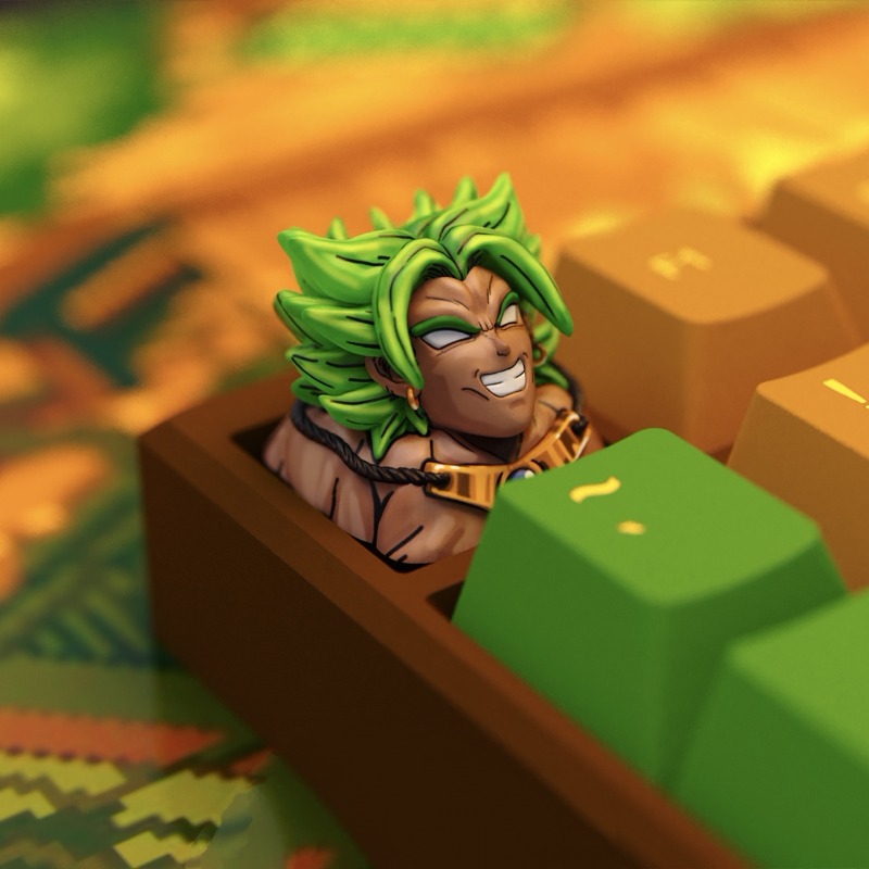 Anime Keycaps Broly Themed Mec - 3D Printing Keycaps ulasan dan harga