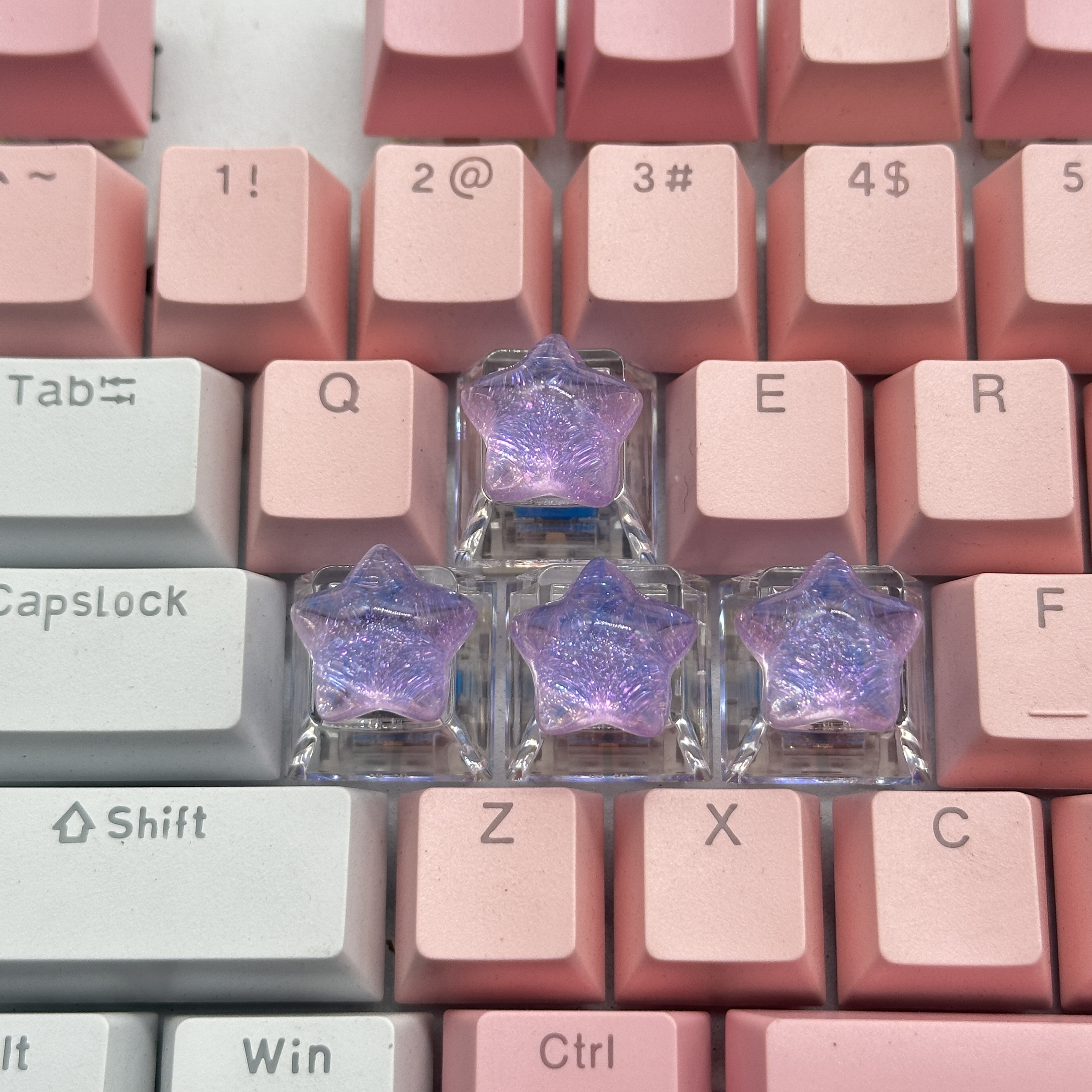4pcs DIY Personalized Transpar - 3D Printing Keycaps ulasan dan harga