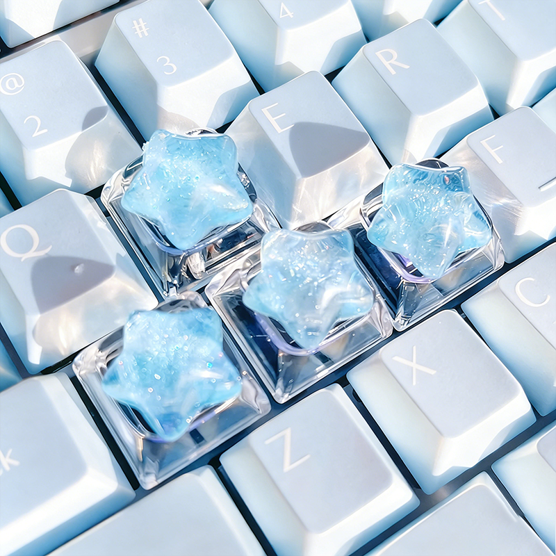 4pcs DIY Personalized Transpar - 3D Printing Keycaps ulasan dan harga